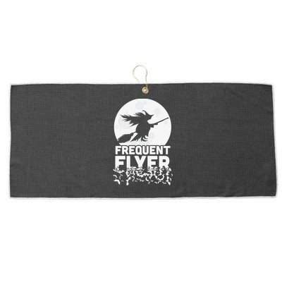 Funny Halloween Shirts, Perfect Halloween Frequent Flyer Witch Large Microfiber Waffle Golf Towel