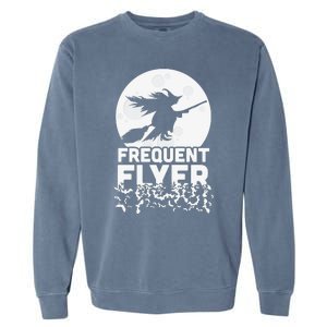 Funny Halloween Shirts, Perfect Halloween Frequent Flyer Witch Garment-Dyed Sweatshirt