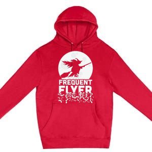 Funny Halloween Shirts, Perfect Halloween Frequent Flyer Witch Premium Pullover Hoodie