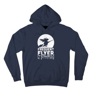 Funny Halloween Shirts, Perfect Halloween Frequent Flyer Witch Hoodie