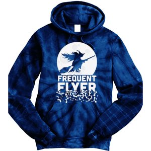 Funny Halloween Shirts, Perfect Halloween Frequent Flyer Witch Tie Dye Hoodie