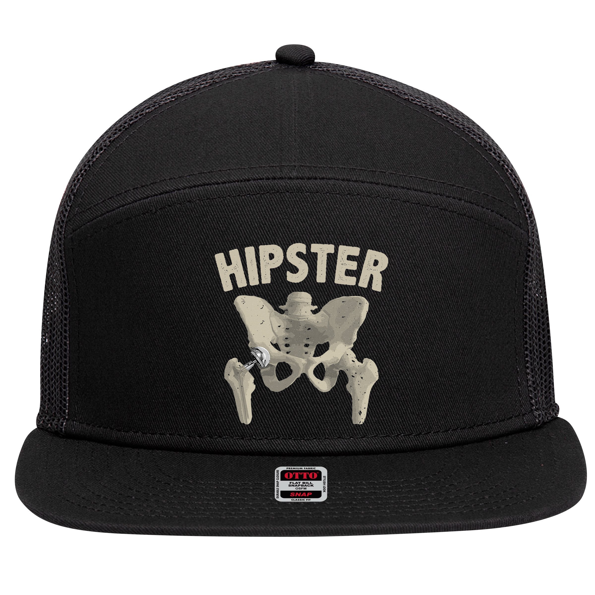 Funny Hip Surgery Gift  Hip Replacement Recovery 7 Panel Mesh Trucker Snapback Hat