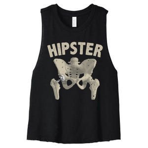 Funny Hip Surgery Gift  Hip Replacement Recovery Women's Racerback Cropped Tank