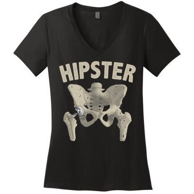 Funny Hip Surgery Gift  Hip Replacement Recovery Women's V-Neck T-Shirt
