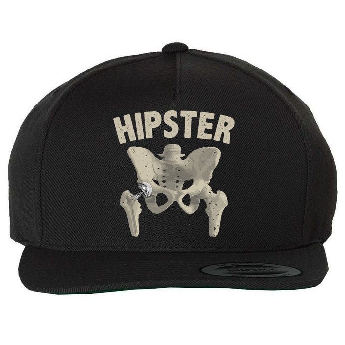 Funny Hip Surgery Gift  Hip Replacement Recovery Wool Snapback Cap