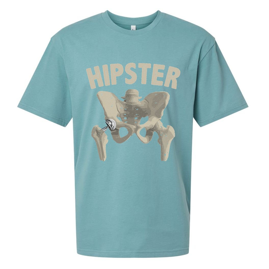 Funny Hip Surgery Gift  Hip Replacement Recovery Sueded Cloud Jersey T-Shirt
