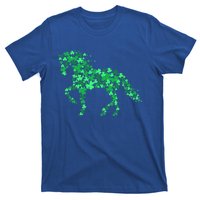 Funny Horse Shamrock Horseback Riding Equestrian Patrick Day Meaningful Gift T-Shirt