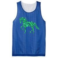 Funny Horse Shamrock Horseback Riding Equestrian Patrick Day Meaningful Gift Mesh Reversible Basketball Jersey Tank