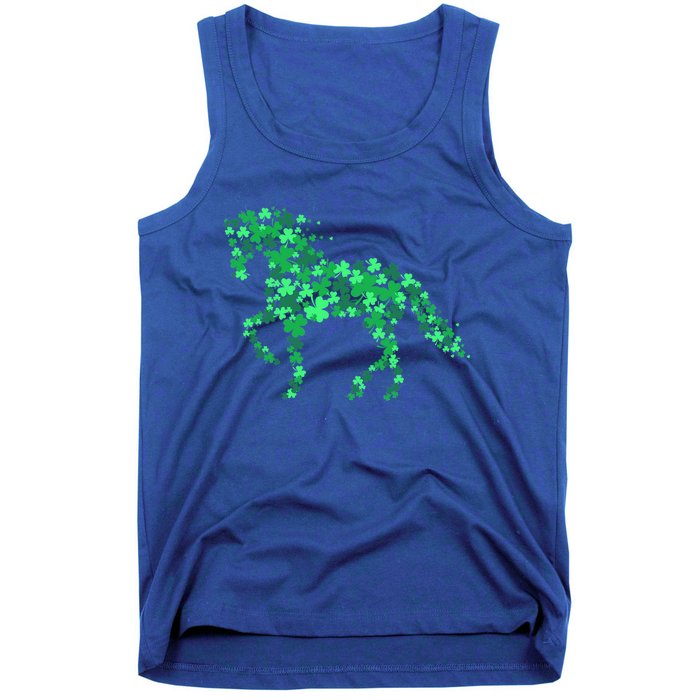 Funny Horse Shamrock Horseback Riding Equestrian Patrick Day Meaningful Gift Tank Top