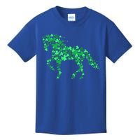 Funny Horse Shamrock Horseback Riding Equestrian Patrick Day Meaningful Gift Kids T-Shirt