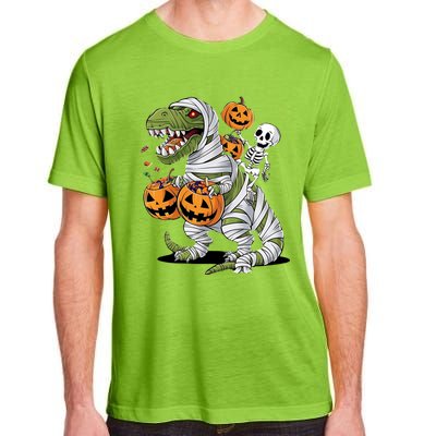 Funny Halloween Skeleton Dinosaur Mummy Trex Hallowen Meaningful Gift Adult ChromaSoft Performance T-Shirt