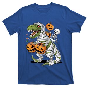 Funny Halloween Skeleton Dinosaur Mummy Trex Hallowen Meaningful Gift T-Shirt