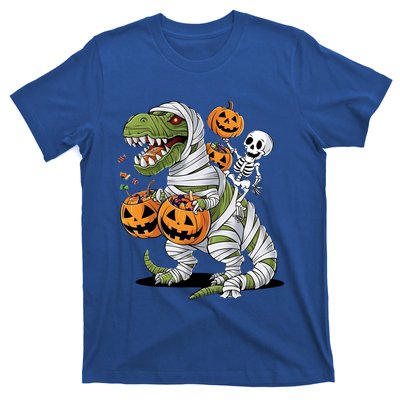 Funny Halloween Skeleton Dinosaur Mummy Trex Hallowen Meaningful Gift T-Shirt