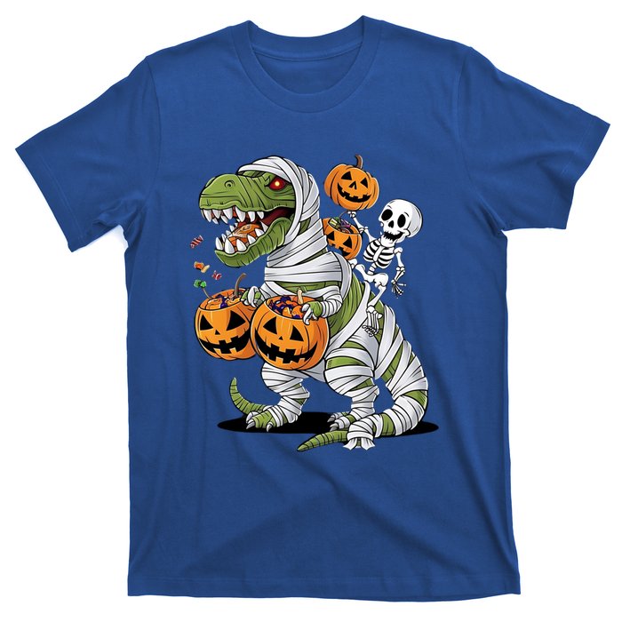 Funny Halloween Skeleton Dinosaur Mummy Trex Hallowen Meaningful Gift T-Shirt