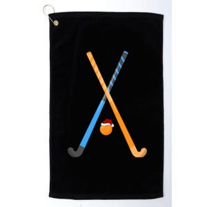 Field Hockey Sports Lover Xmas Santa Field Hockey Christmas Great Gift Platinum Collection Golf Towel