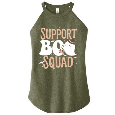 Funny Halloween School Support Boo Squad Costume Teacher Cute Gift Women's Perfect Tri Rocker Tank