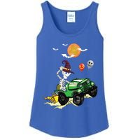 Funny Halloween Skeleton MonsterTruck Meaningful Gift Ladies Essential Tank