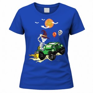 Funny Halloween Skeleton MonsterTruck Meaningful Gift Women's T-Shirt