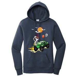 Funny Halloween Skeleton MonsterTruck Meaningful Gift Women's Pullover Hoodie