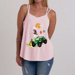 Funny Halloween Skeleton MonsterTruck Meaningful Gift Women's Strappy Tank