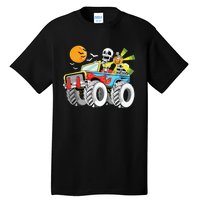 Funny Halloween Skeleton MonsterTruck Kids Boy Tall T-Shirt