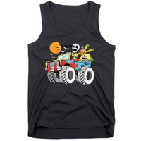 Funny Halloween Skeleton MonsterTruck Kids Boy Tank Top