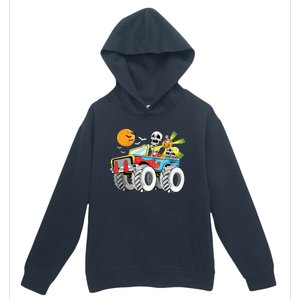 Funny Halloween Skeleton MonsterTruck Kids Boy Urban Pullover Hoodie