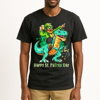 Funny Happy St. PaTREX Day Leprechaun Riding Trex Dinosaur Tall T-Shirt