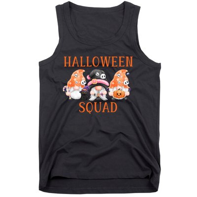 Funny Halloween Squad Funny Halloween Gnomes Gnomes Halloween Spooky Season Tank Top