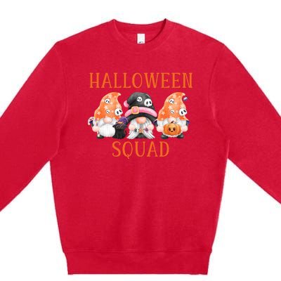 Funny Halloween Squad Funny Halloween Gnomes Gnomes Halloween Spooky Season Premium Crewneck Sweatshirt