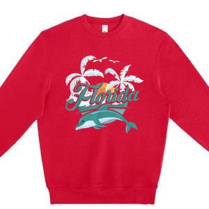 Floridian Home State Summer Florida Proud To Be Floridian Premium Crewneck Sweatshirt