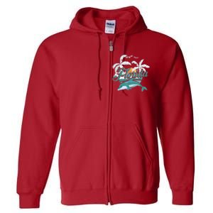 Floridian Home State Summer Florida Proud To Be Floridian Full Zip Hoodie