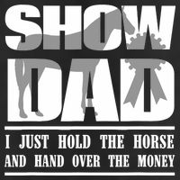 Funny Horse Show Dad Adult Drive Performance Visor