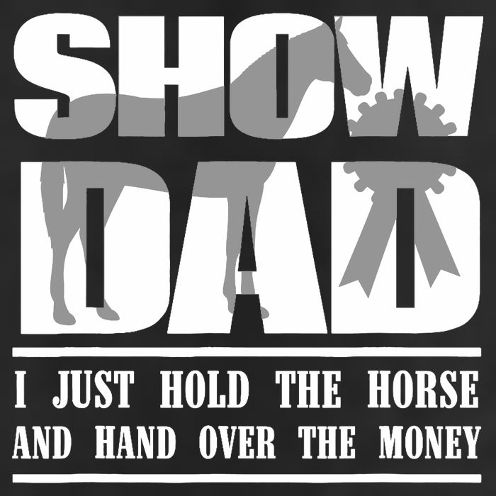 Funny Horse Show Dad Adult Drive Performance Visor