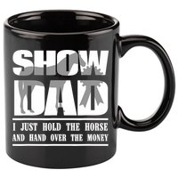 Funny Horse Show Dad 11oz C Handle Ceramic Mug