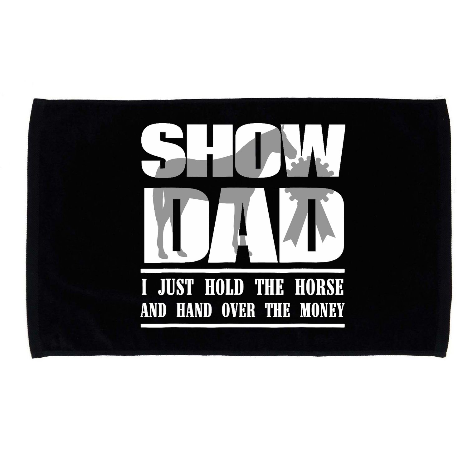 Funny Horse Show Dad Microfiber Hand Towel