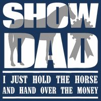 Funny Horse Show Dad Cooling Performance Crew T-Shirt