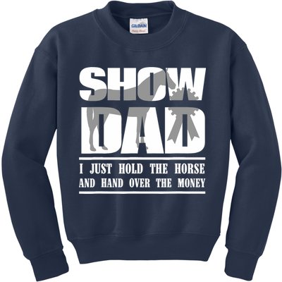 Funny Horse Show Dad Kids Sweatshirt