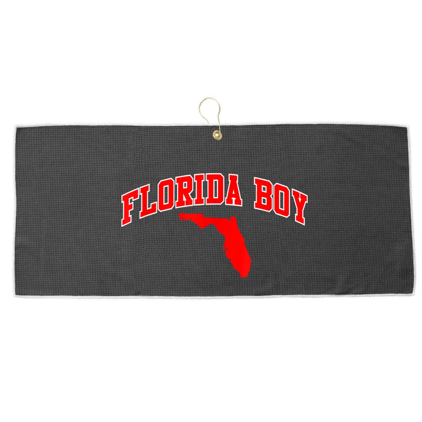 Floridian Home State Florida Boy Large Microfiber Waffle Golf Towel