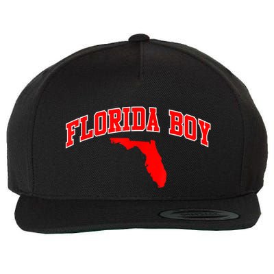 Floridian Home State Florida Boy Wool Snapback Cap
