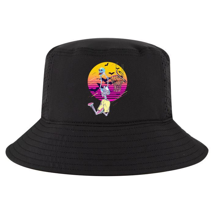 Funny Halloween Skeleton Basketball Player Dunking Skull Cool Comfort Performance Bucket Hat