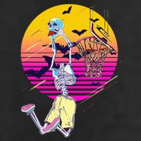 Funny Halloween Skeleton Basketball Player Dunking Skull Cool Comfort Performance Bucket Hat