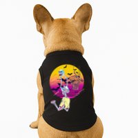 Funny Halloween Skeleton Basketball Player Dunking Skull Doggie Tank