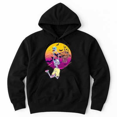 Funny Halloween Skeleton Basketball Player Dunking Skull Hoodie