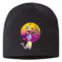 Funny Halloween Skeleton Basketball Player Dunking Skull Sustainable Beanie