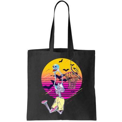 Funny Halloween Skeleton Basketball Player Dunking Skull Bag