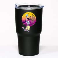 Funny Halloween Skeleton Basketball Player Dunking Skull Tumbler