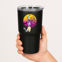Funny Halloween Skeleton Basketball Player Dunking Skull Tumbler