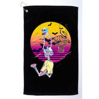 Funny Halloween Skeleton Basketball Player Dunking Skull Golf Towel