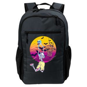 Funny Halloween Skeleton Basketball Player Dunking Skull Daily Commute Backpack